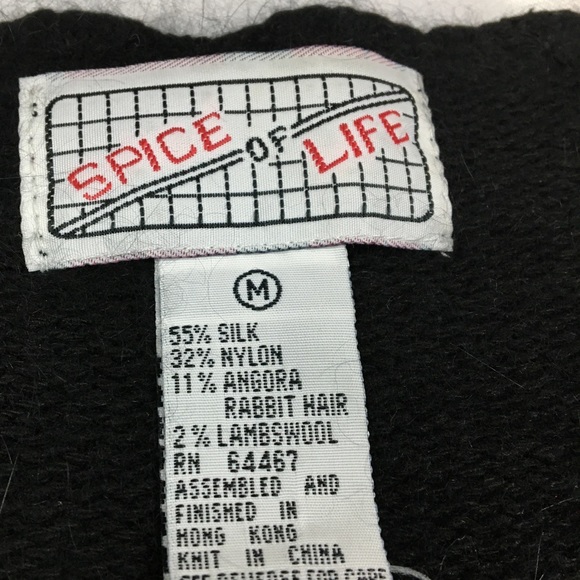 Vintage Spice of Life Silk Blend Embellished Cardigan Sweater - Picture 9 of 13